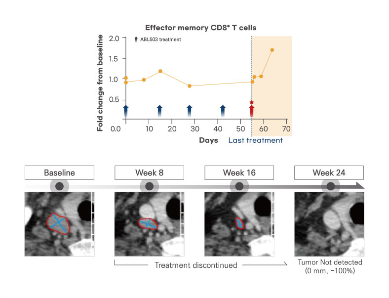 Induced effector memory T cells by ragistomig